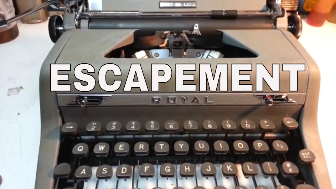 Royal Quiet DeLuxe Typewriter Repaired Jammed Spacebar, Typebar, Back