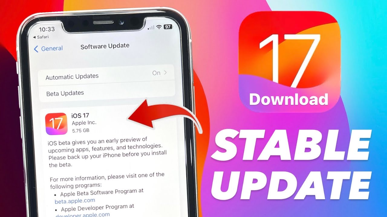 iOS 17 Stable Final update- How to install on any iPhone - YouTube