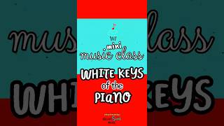 Mini Music Class: WHITE KEYS of the PIANO! 🎹