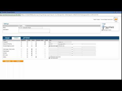 Twinfield - General Ledger VAT Transaction Report