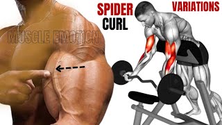 8  BEST BICEPS SPIDER CURL WORKOUT AT GYM TO GET BIGGER ARMS FAST