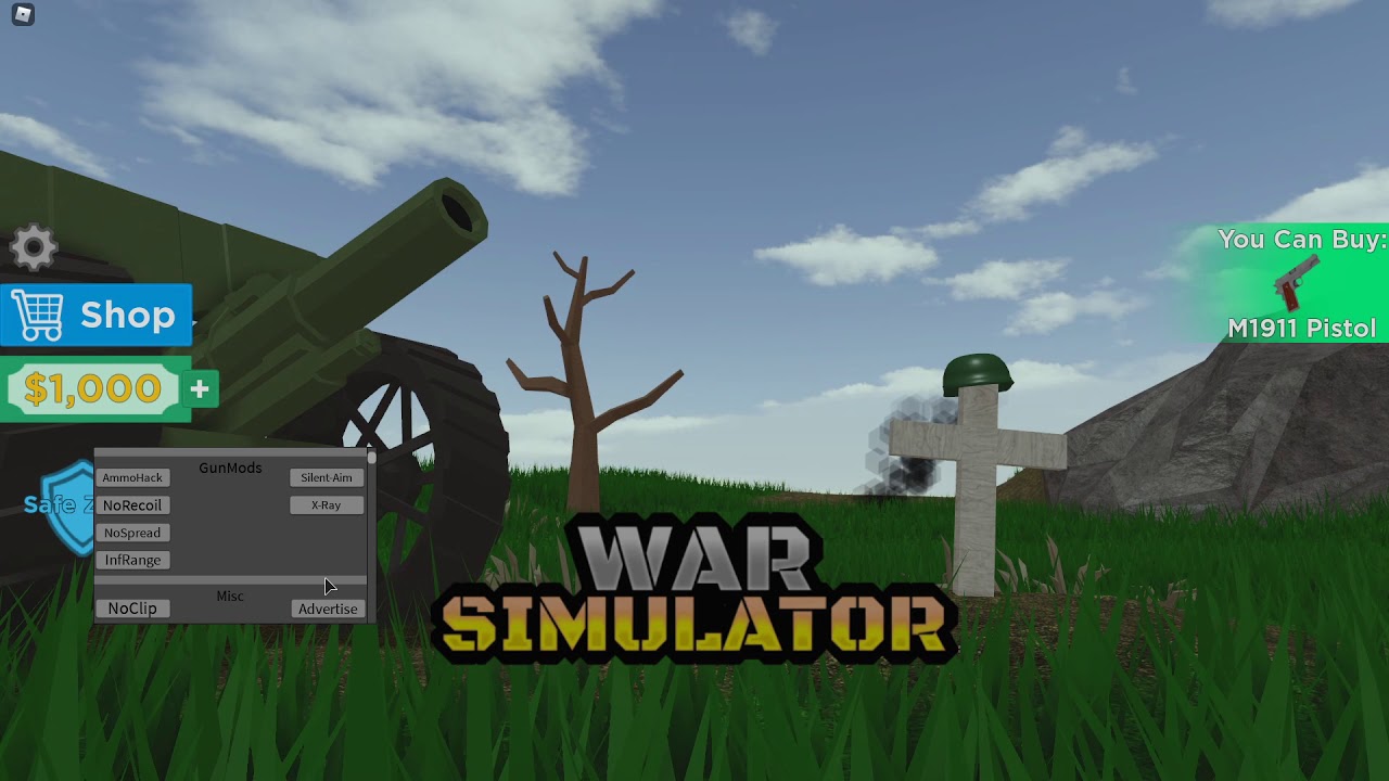 Roblox War Simulator Gui | Alot of Scripts