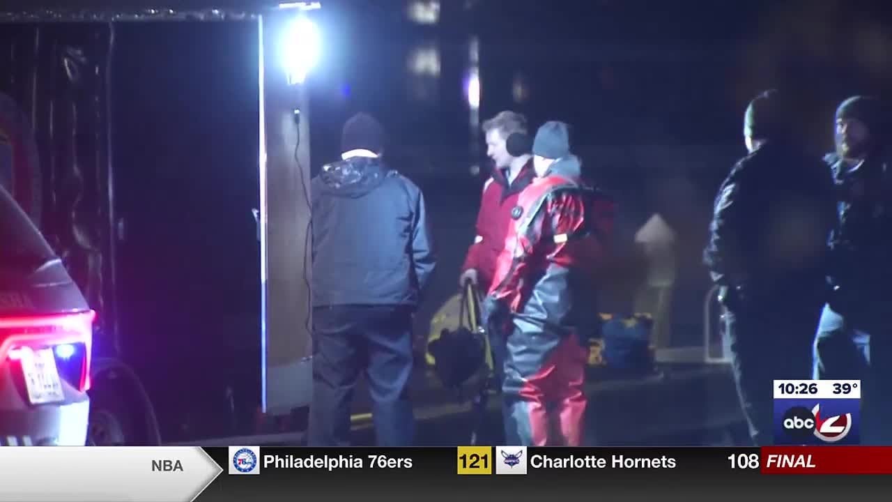 Little Lake Butte des Mortes vehicle pulled