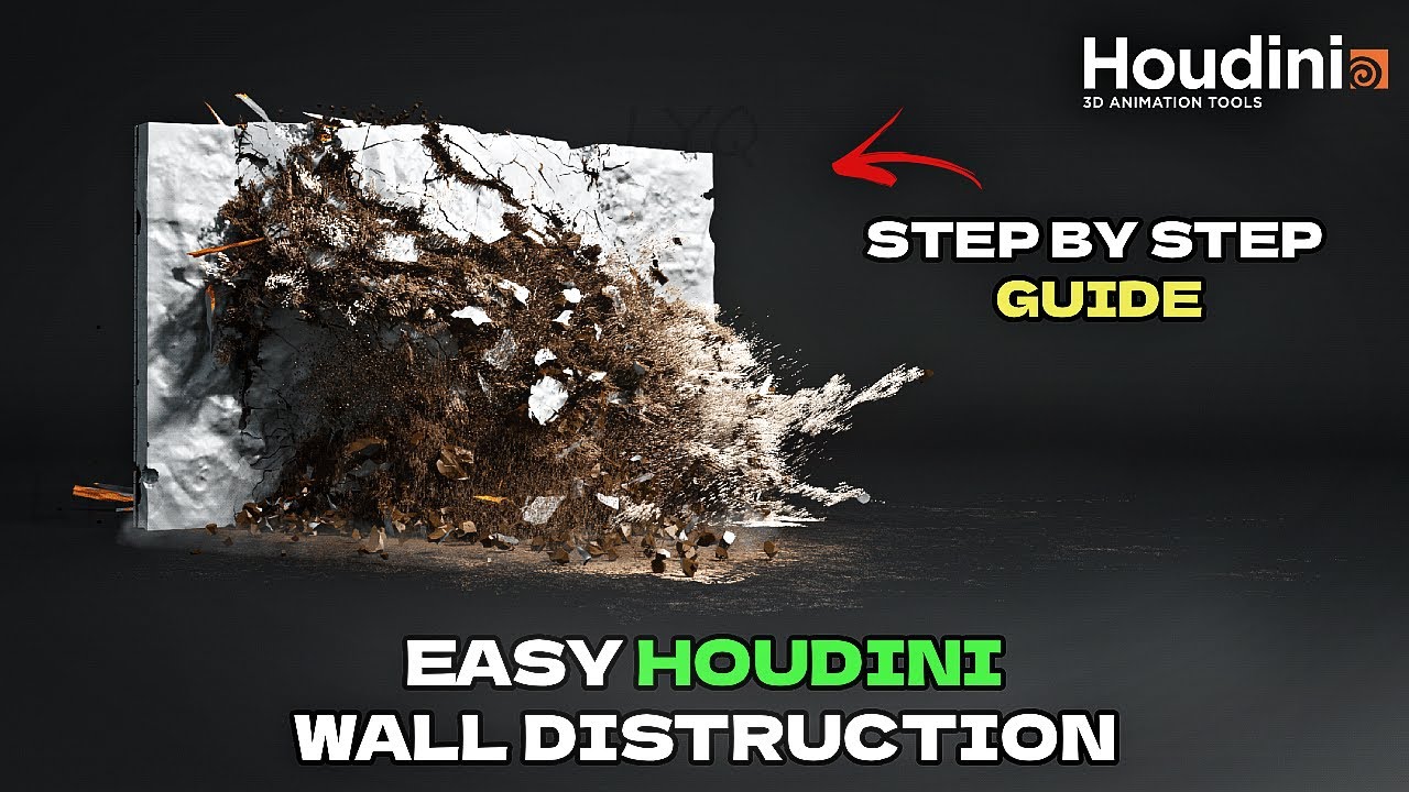 Easy Houdini Wall Destruction for Beginners | Step by Step - YouTube