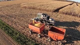 Classic + Noise Maker - Gleaner F2 Kubota M95S - Ficklin Model 231 - Tile Laying #harvestchaser