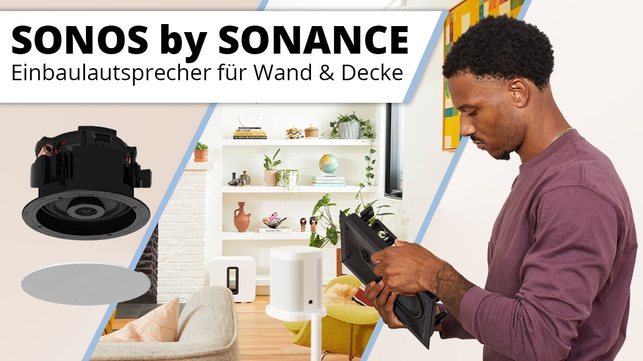 SONOS Einbaulautsprecher für Wand & Decke - SONOS by SONANCE Multiroom  Speaker! - YouTube