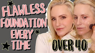 How To Get A FLAWLESS BASE EVERY TIME And Avoid Caky Foundation | OVER 40