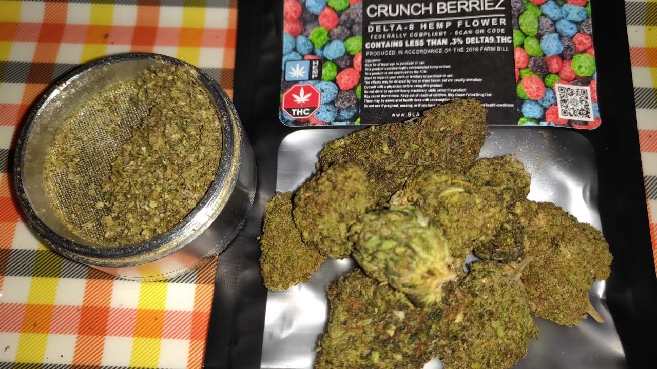 Black Water Hemp Delta 8 flower Crunch Berriez strain review! ⛽🔥