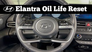 How To Reset The Oil Life On 2021 - 2023 Hyundai Elantra - Oil Change Service Interval Reset DIY