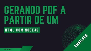 Nodejs - Gerando PDF a partir de um HTML com Nodejs
