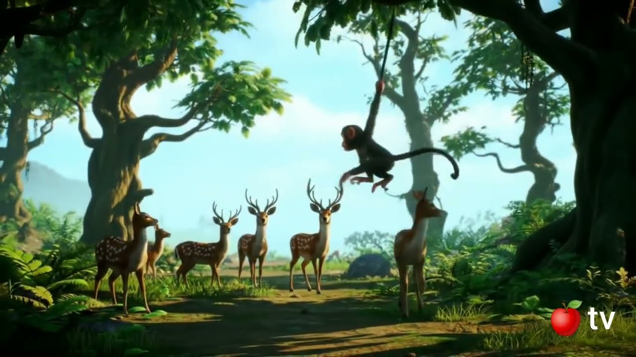 Monkey king | animals monkey jumping on tree