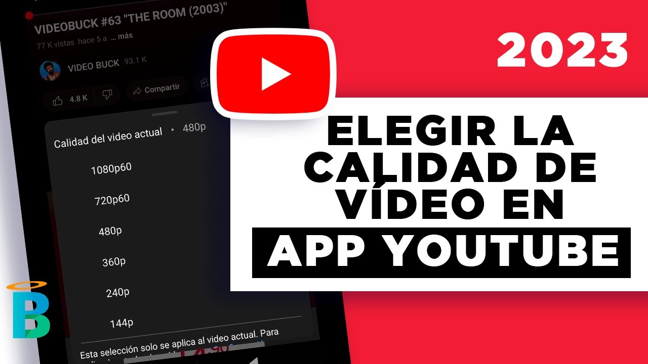 Como cambiar la calidad de un video en app Youtube 2023 | Mejorar la ...