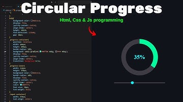 ASMR program - Circular progress bar create in [ HTML , CSS & JS ] programming | No Talking