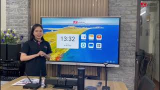 JCVision Veitnam Team Demo JCHUB Pro Interactive Flat Panel Dispaly|IFPD|Interactive Smart Board