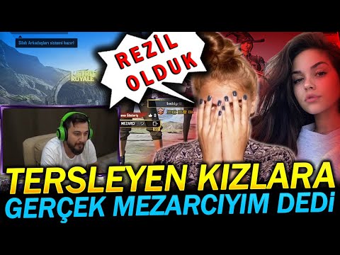 MEZARCI RASTGELE TAKIM / KIZLAR TANIMADI TERSLEDİ / PUBG MOBİLE