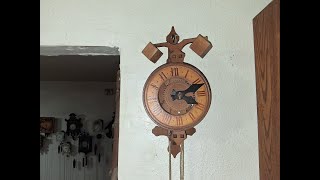 Repairing a Anno Foliot reproduction clock that a friend gave me