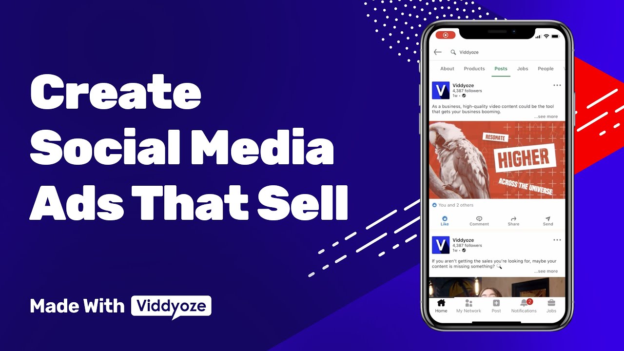How To Make A Social Media Ad | Made With Viddyoze