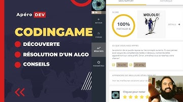 Apéro Dev : CodinGame : Découverte de la plateforme et comment aborder un algo complexe.