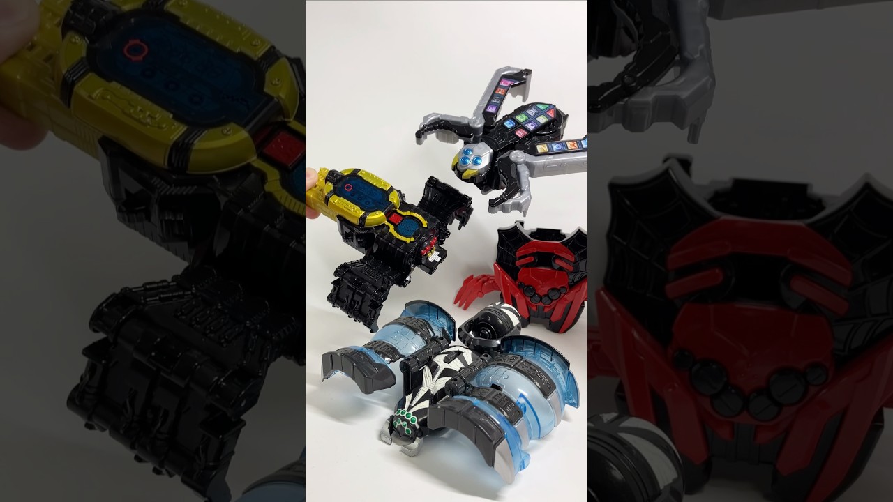 【どれが好き⁉️】🕷️クモに変形する仮面ライダーのガジェット!#仮面ライダー #kamenrider