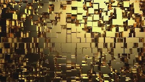 Golden Cubes Stock Motion Graphics