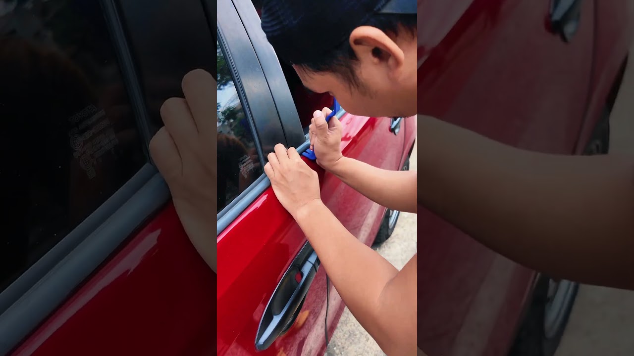 How to replace weather strip on toyota vios 2016. 