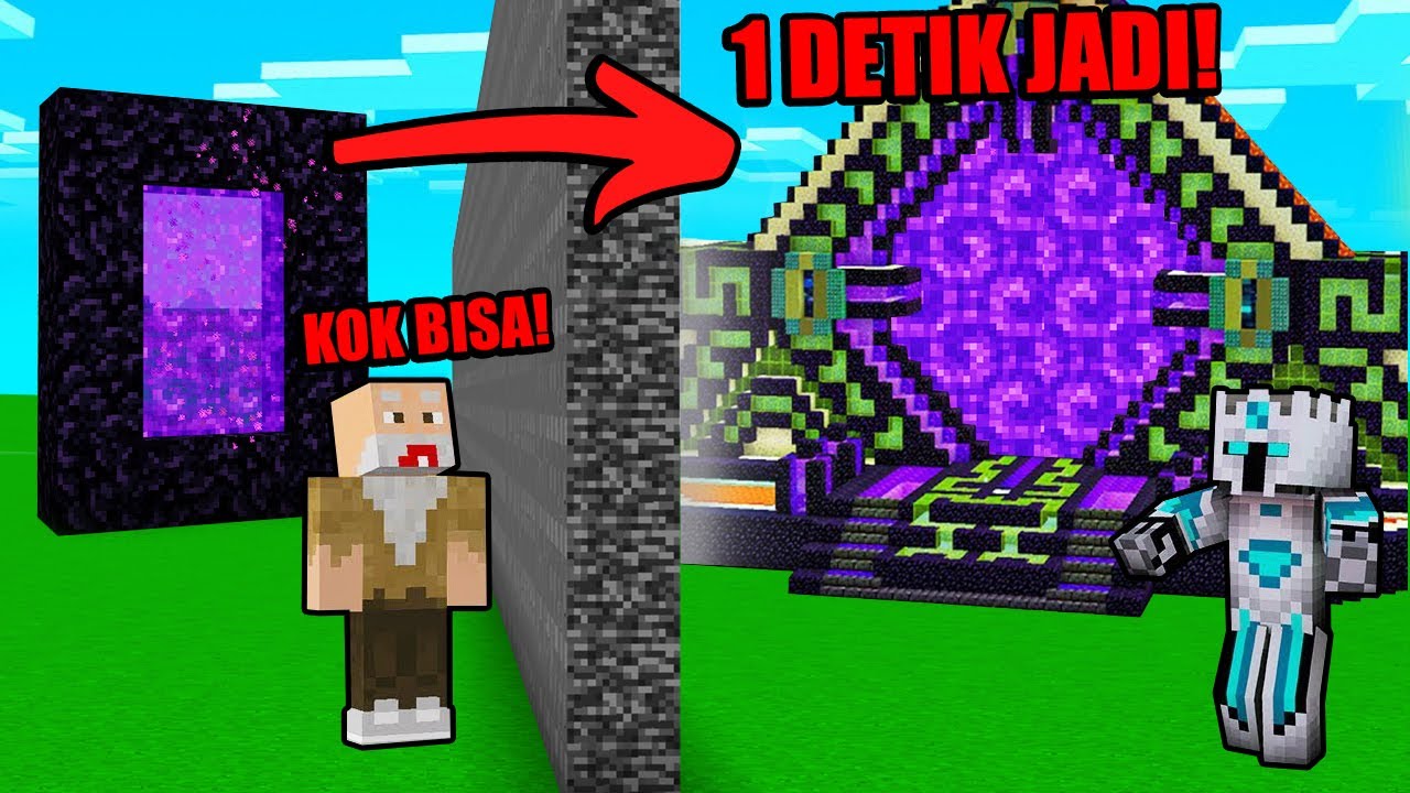 AKU PAKAI CHEAT //ILLEGAL 1 DETIK JADI PORTAL RAKSASA DI BUILD BATTLE!, BAPAK GILE KEBINGUNGAN WKWK!