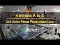 210 solar panel production line 4 minutes a to z