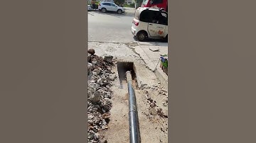 Pipeline drilling process under the road- Good tools and machinery make work easy