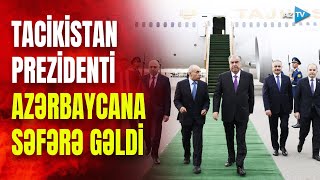 Tacikistan Prezidenti Bakıda: Emoməli Rəhmon paytaxtda belə qarşılandı