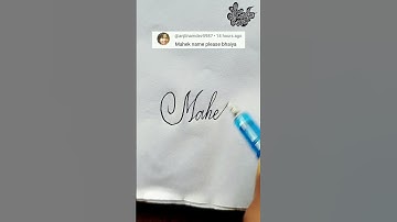 stylish name | Mahek | Calligraphy signature