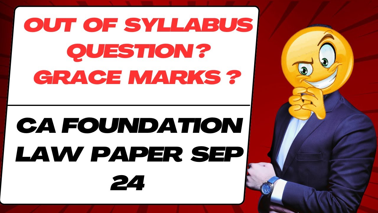 GRACE MARKS ? CA FOUNDATION LAW SEP 24 | PAPER ANALYSIS | REVIEW ...