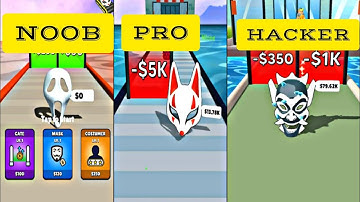 NOOB vs PRO vs HACKER - Mask Evolution 3D