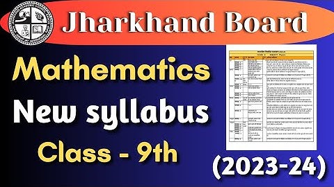 jac board class 9 syllabus 2023-24 || jac class 9 syllabus