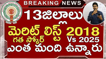 AP DSC 2018 MERIT LISTS VS 2025 | AP DSC 13 DISTRICTS MERIT KANDIDATEN | AP DSC DREMPELPUNTEN