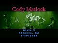 Cody Matlock Aisle 5 Atlanta GA On 1 10 2026 Full Live Concert Multi Cam 4k mp3
