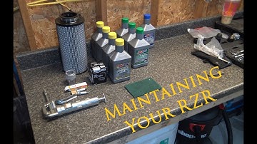 Maintenance on Your RZR. (part 1) Oil Change, Clutch Cleaning, Trans Fluid and Front Diff Change