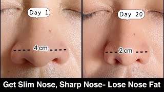 Lose Nose Fat - Get Slim Nose, Sharp Nose / تخلص من دهون الأنف - احصل على أنف نحيف، وأنف حاد