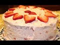 WORLDS BEST STRAWBERRY CAKE /STRAWBERRY FROSTING RECIPE/HOME MADE/CHERYLS HOME COOKING/EPISODE 447