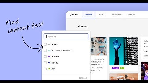 Organize, categorize, and keep track of your content with Buffer