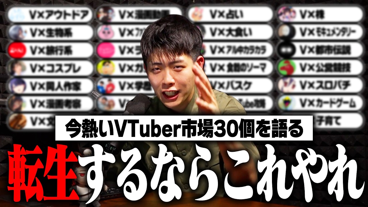 【穴場】VTuberと掛け合わせたら爆伸びするかもしれないアイデア30選