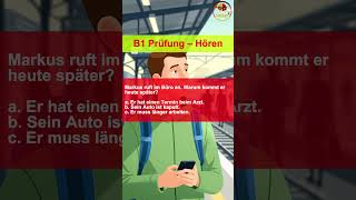 B1 Deutsch Hörverstehen | Prüfung Training mit LösungKurzes B1-Hörverstehen im Prüfungsstil.