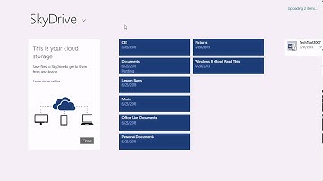 Windows 8.1 Upload a File to SkyDrive