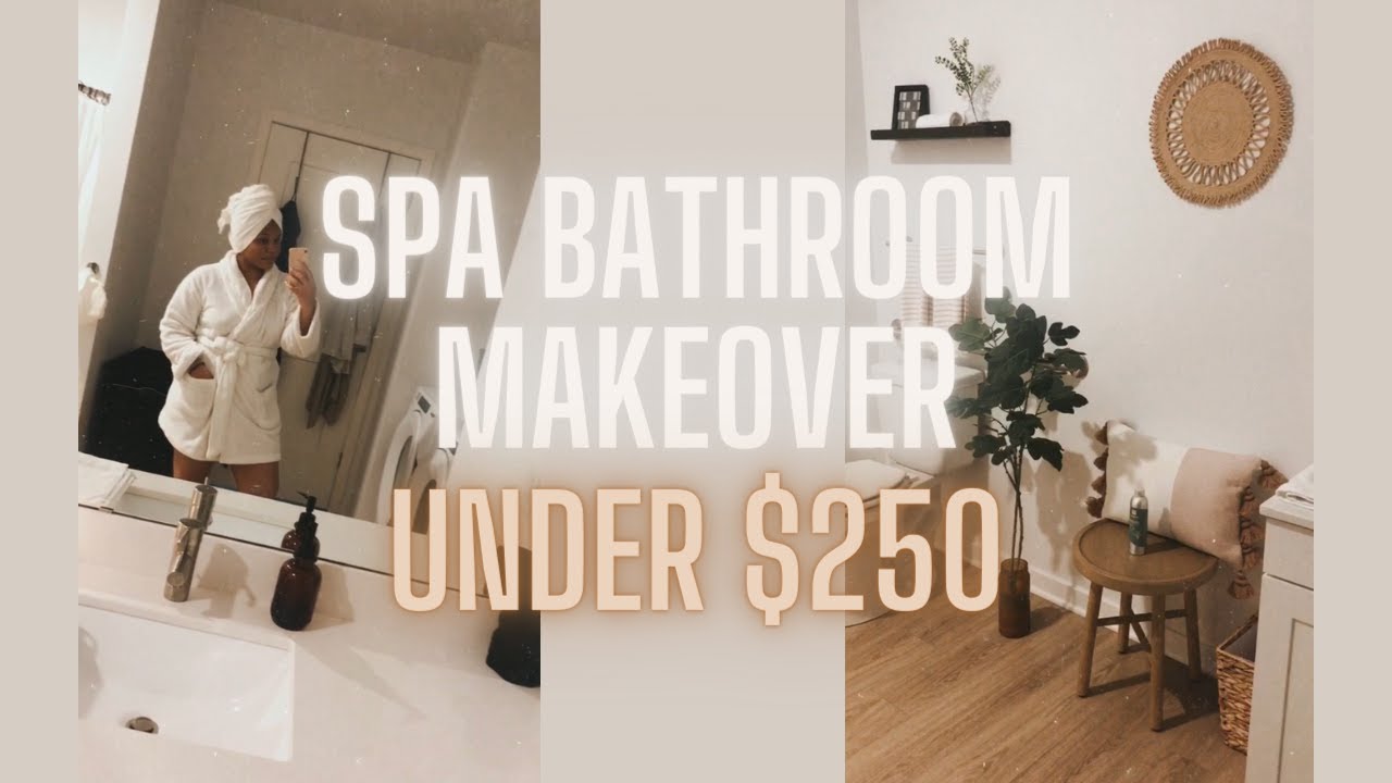 DIY Spa Bathroom on a Budget! • The Budget Decorator