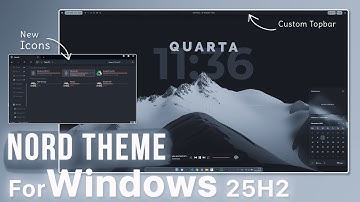I turned the New Windows 25H2 into a SUPER clean  Nord style setup!