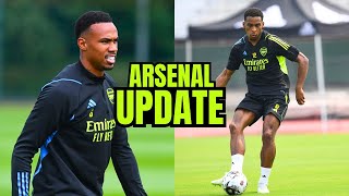 BREAKING: INJURY UPDATE  Timber and  Magalhães! ARSENAL TRAINING TODAY.