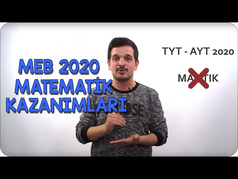 MEB 2020 Matematik Konuları ve Kazanımları