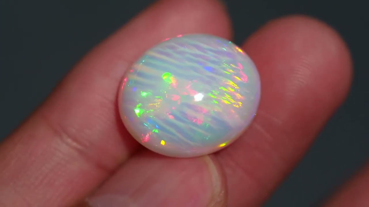 Ethiopian welo opal dragon spike pattern amazing color