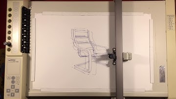 Roland DXY-1150 draws Shaking Chair