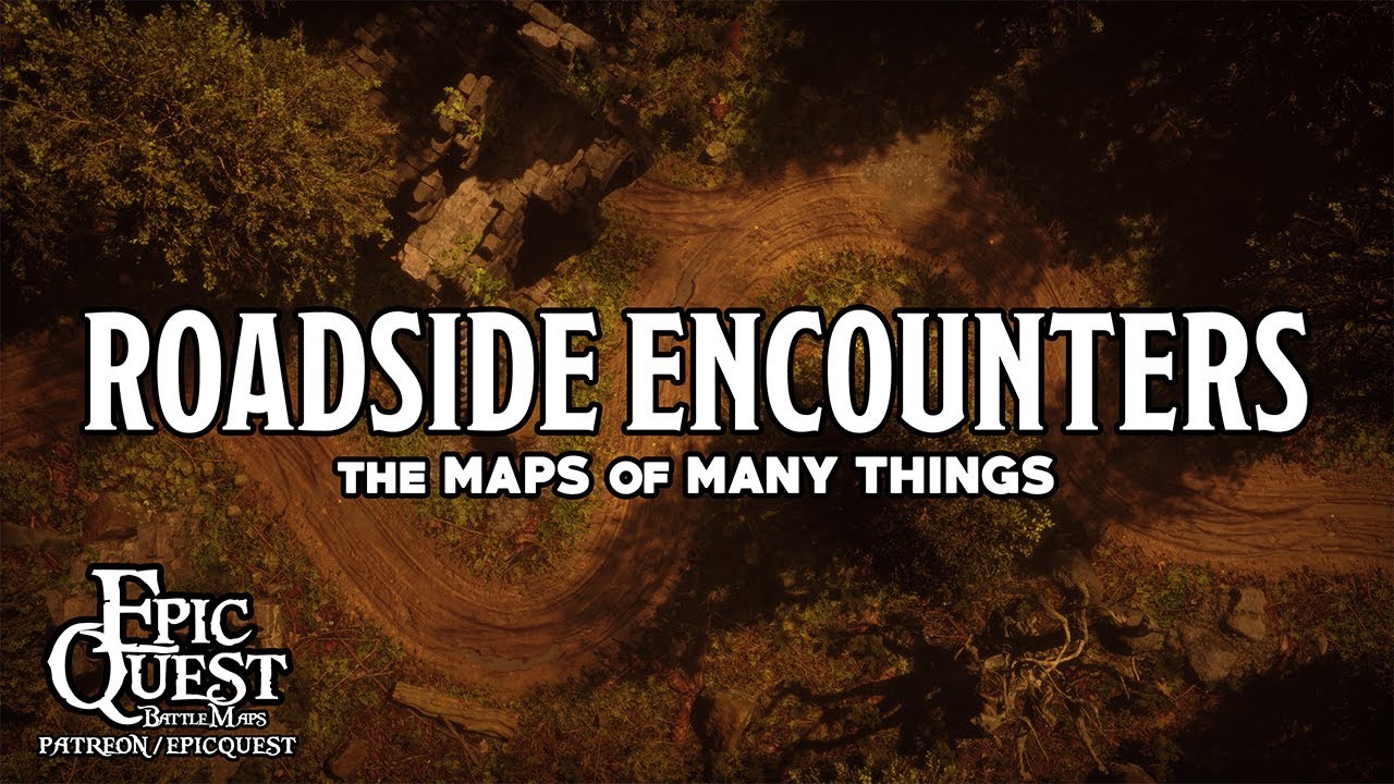 D&D Battlemaps - Roadside Encounters | animated maps for D&D and tabletop roleplaying games