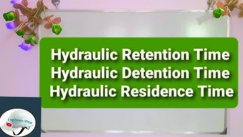 Hydraulic Retention Time || Hydraulic Detention Time || HRT || Waste water treatment || English